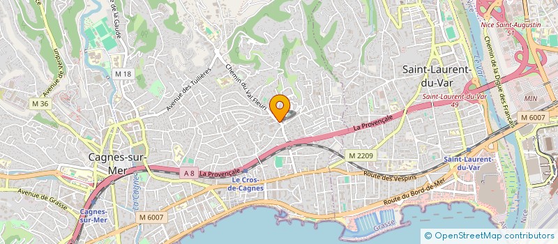 localisation de l'entreprise EPI TETE BY NATHALIE à CAGNES-SUR-MER