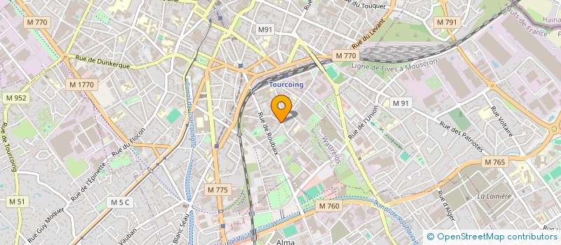 localisation de l'entreprise EPI WORLD  TOURCOING