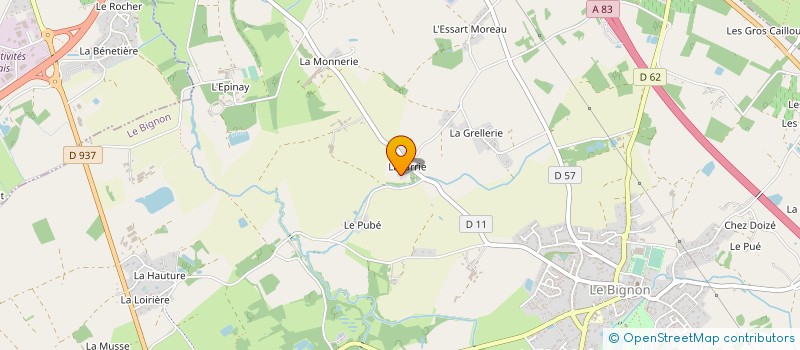 localisation de l'entreprise EPIARD à LE BIGNON
