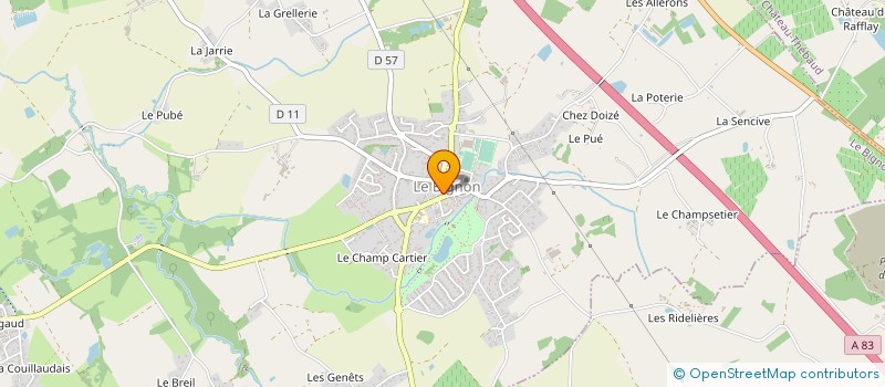 localisation de l'entreprise EPIARD à LE BIGNON