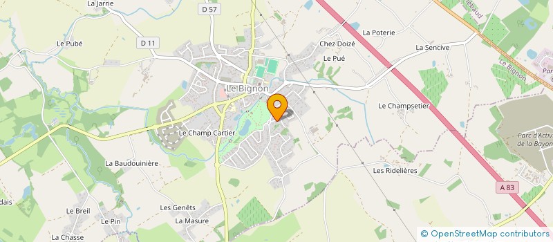 localisation de l'entreprise EPIARD IMMO  LE BIGNON