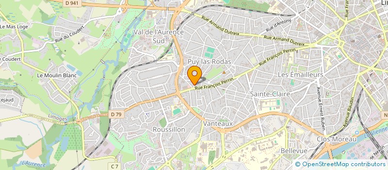 localisation de l'entreprise EPIC'AF 87 à LIMOGES