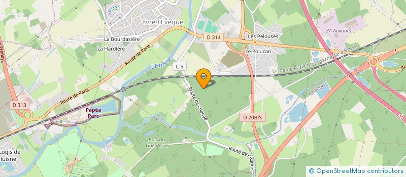 localisation de l'entreprise EPIC CENTRE CULTUREL DE LA SARTHE  YVRE-L'EVEQUE