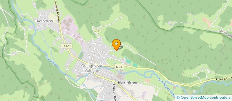 localisation de l'entreprise EPIC CHALETS  GRANGES-AUMONTZEY