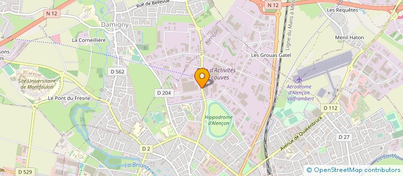 localisation de l'entreprise EPIC NORMAND DE TRANSPORTS PUBLICS ROUTIERS à ALENCON