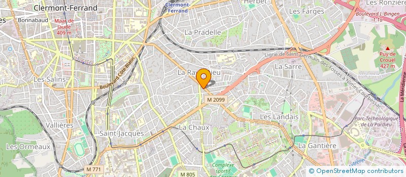 localisation de l'entreprise EPICAR  CLERMONT-FERRAND