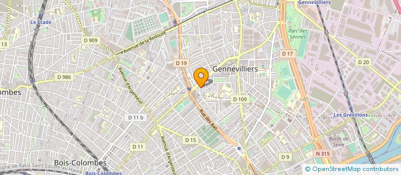 localisation de l'entreprise EPICARPE à GENNEVILLIERS