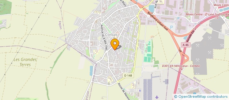 localisation de l'entreprise EPICE BIO à CORBAS