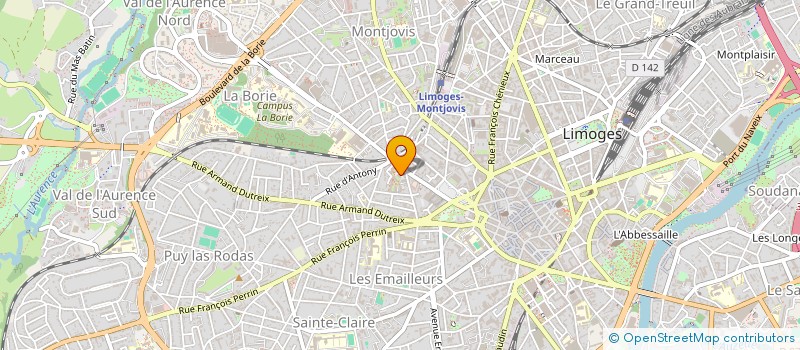 localisation de l'entreprise EPICEA à LIMOGES