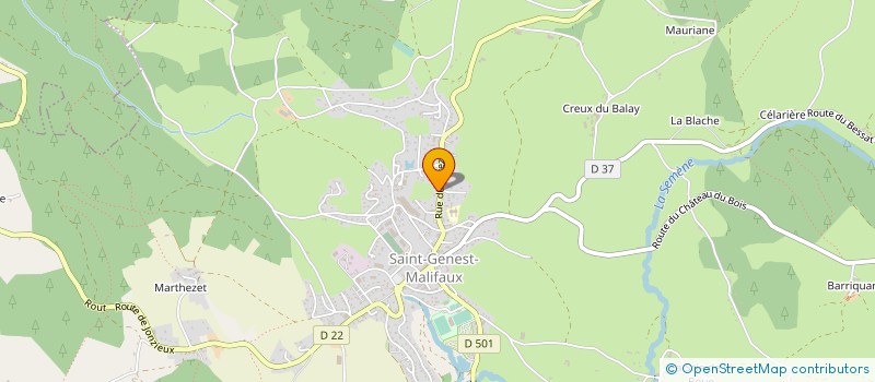 localisation de l'entreprise EPICEA & COMPAGNIE  SAINT-GENEST-MALIFAUX