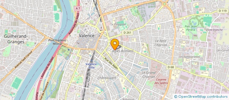 localisation de l'entreprise EPICENTRE à VALENCE