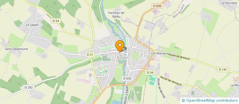 localisation de l'entreprise EPICENTRE  RUGLES