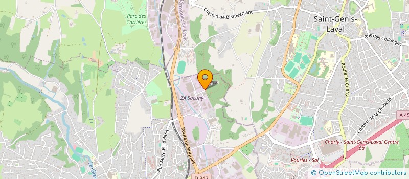 localisation de l'entreprise EPICENTRE FORMATION ET CONSEIL  BRIGNAIS