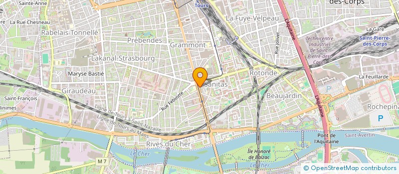 localisation de l'entreprise EPICERIE 14 JUILLET  TOURS