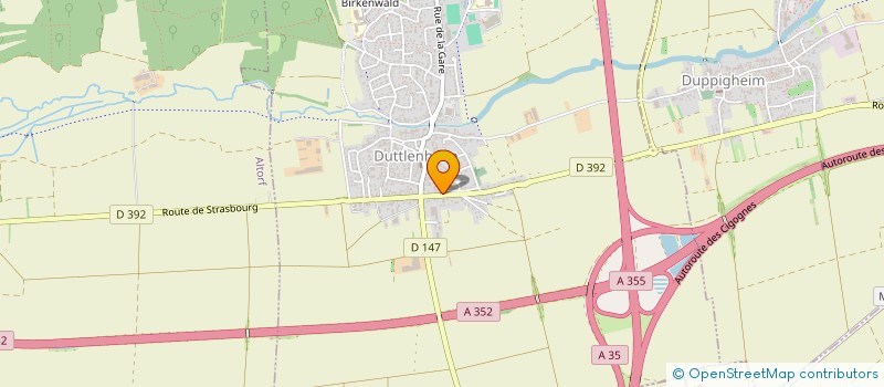 localisation de l'entreprise EPICERIE 2G  DUPPIGHEIM