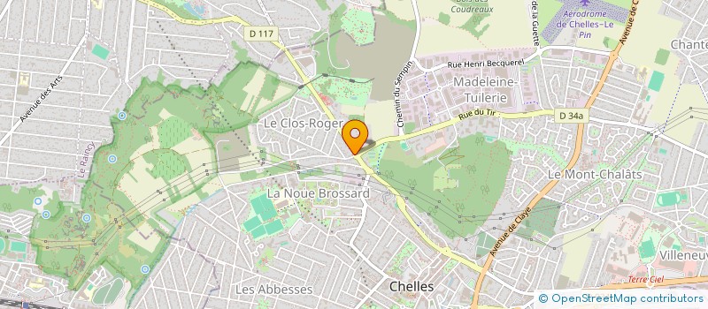 localisation de l'entreprise EPICERIE 4 ROUTES  CHELLES