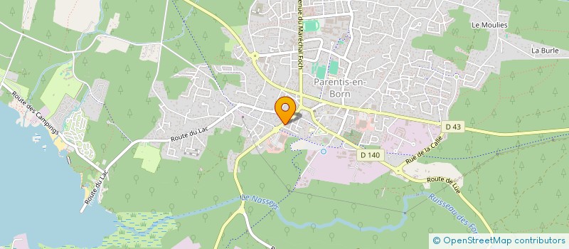 localisation de l'entreprise EPICERIE 40  PARENTIS-EN-BORN