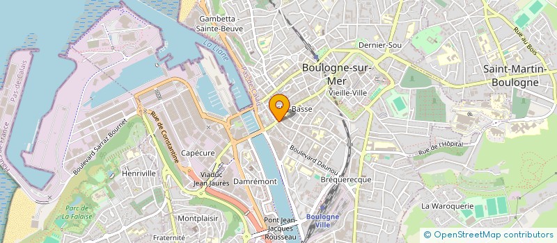 localisation de l'entreprise EPICERIE 62 à BOULOGNE-SUR-MER