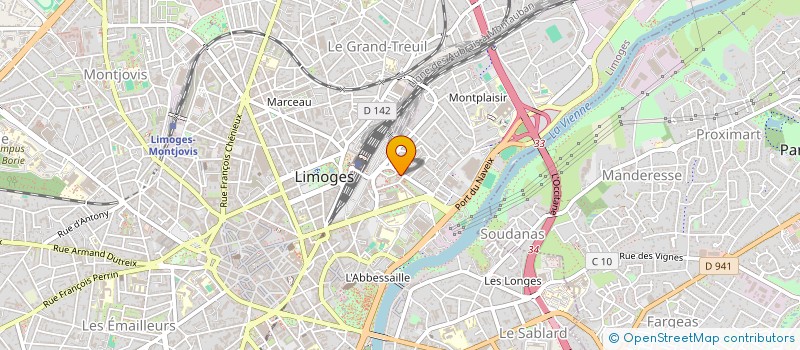 localisation de l'entreprise EPICERIE 87 à LIMOGES