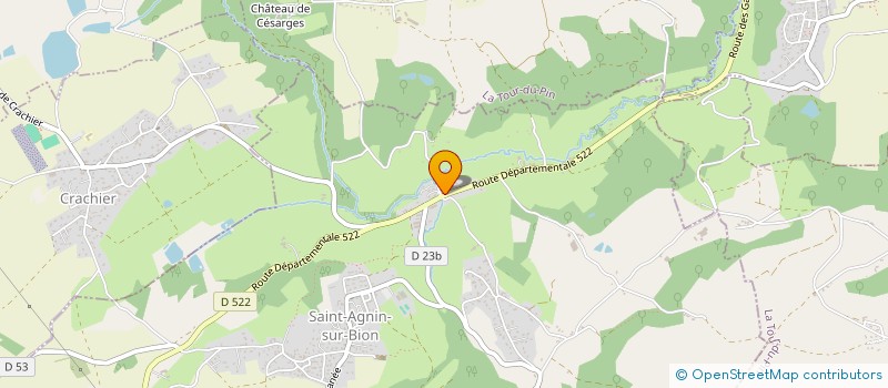 localisation de l'entreprise EPICERIE 87  SAINT-AGNIN-SUR-BION