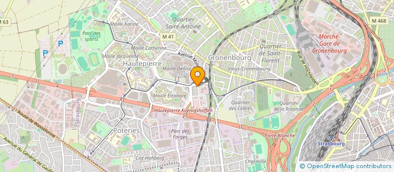 localisation de l'entreprise EPICERIE ATHENA à STRASBOURG