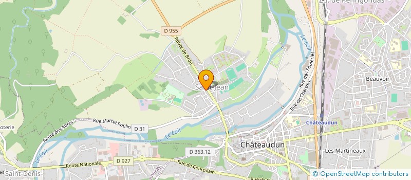 localisation de l'entreprise EPICERIE BELLEVUE à CHATEAUDUN