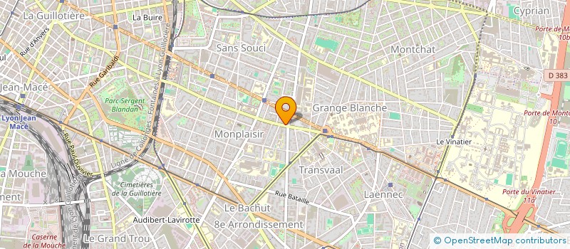 localisation de l'entreprise EPICERIE BIO & VRAC CASEUS  LYON