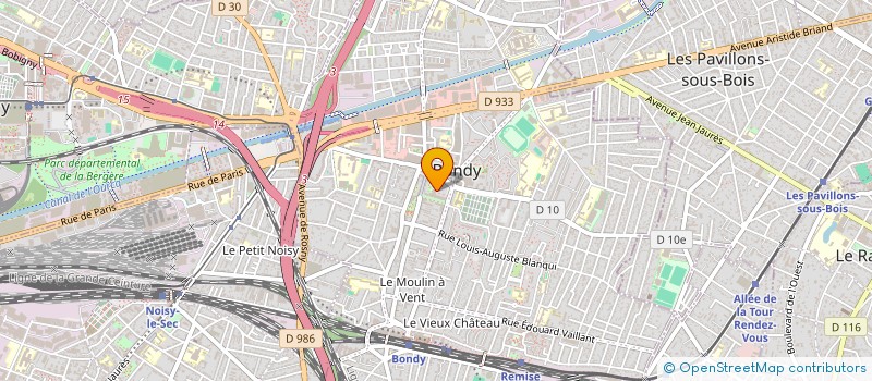 localisation de l'entreprise EPICERIE BONDY SOLIDARITES à BONDY