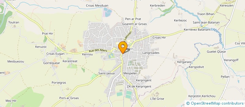 localisation de l'entreprise EPICERIE BOUCHERIE FAMILY  PLOUVIEN