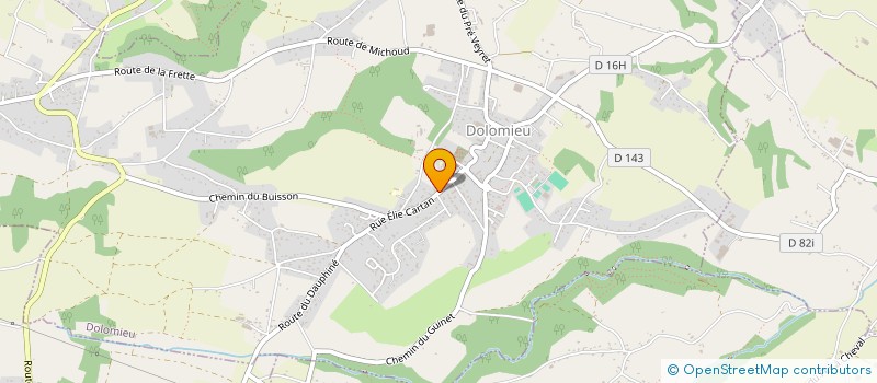 localisation de l'entreprise EPICERIE CHAVANT  DOLOMIEU