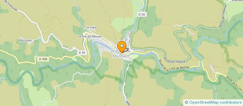 localisation de l'entreprise EPICERIE CHEZ FAB.  PONT DE MONTVERT SUD MONT LOZERE