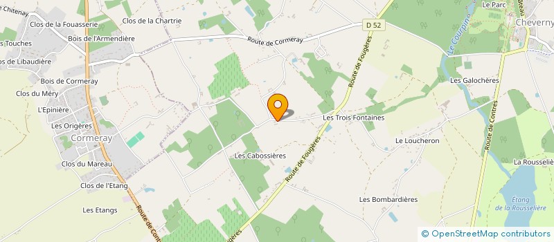 localisation de l'entreprise EPICERIE CITOYENNE DE CHEVERNY  CHEVERNY