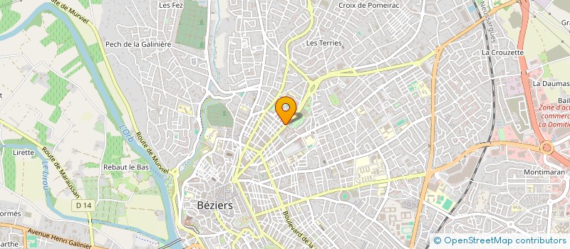 localisation de l'entreprise EPICERIE CLEMENCEAU  BEZIERS