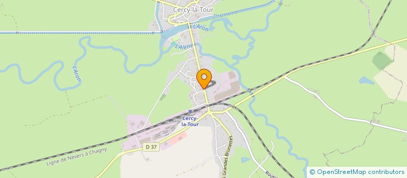 localisation de l'entreprise EPICERIE DE CERCY LA TOUR  CERCY-LA-TOUR