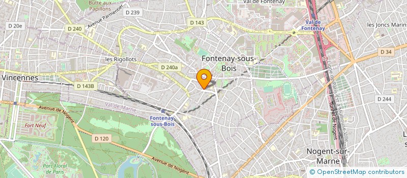localisation de l'entreprise EPICERIE DE FONTENAY à FONTENAY-SOUS-BOIS