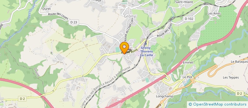 localisation de l'entreprise EPICERIE DE GROISY  GROISY