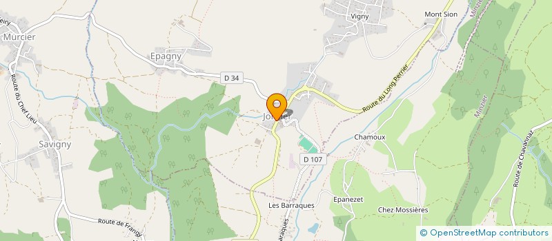 localisation de l'entreprise EPICERIE DE JONZIER  JONZIER-EPAGNY