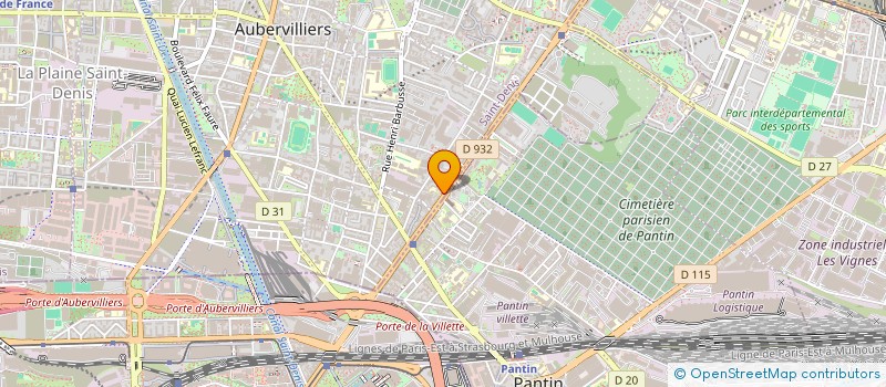 localisation de l'entreprise EPICERIE DE L'ECOLE  AUBERVILLIERS
