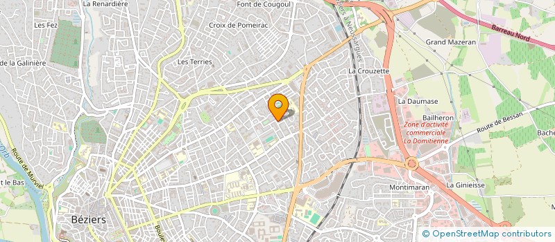 localisation de l'entreprise EPICERIE DE L'IRANGET  BEZIERS