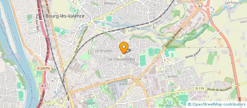 localisation de l'entreprise EPICERIE DE LA CHAMBERLIERE à VALENCE