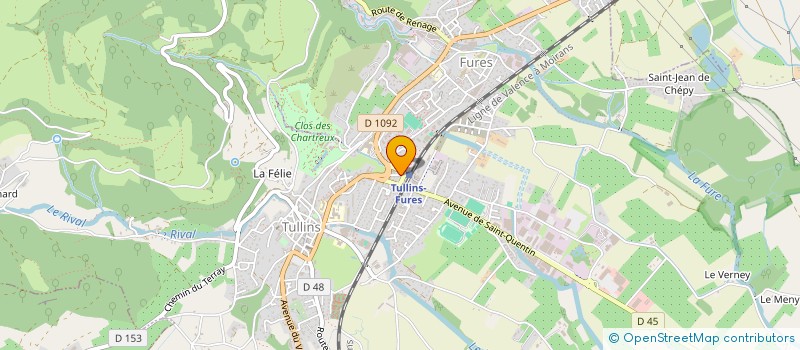 localisation de l'entreprise EPICERIE DE LA FURE  TULLINS