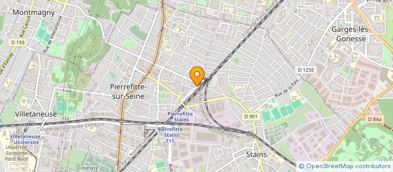 localisation de l'entreprise EPICERIE DE LA GARE à PIERREFITTE-SUR-SEINE