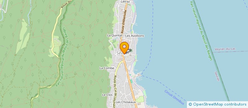 localisation de l'entreprise EPICERIE DE LA POSTE  SEVRIER