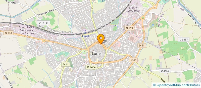 localisation de l'entreprise EPICERIE DE LUNEL  LUNEL