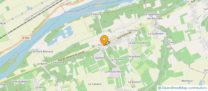 localisation de l'entreprise EPICERIE DE MOSNES  MOSNES