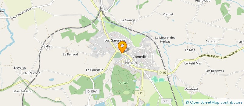 localisation de l'entreprise EPICERIE DE NEXON à NEXON