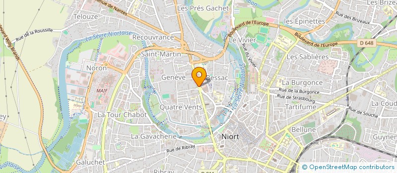 localisation de l'entreprise EPICERIE DE NIORT à NIORT