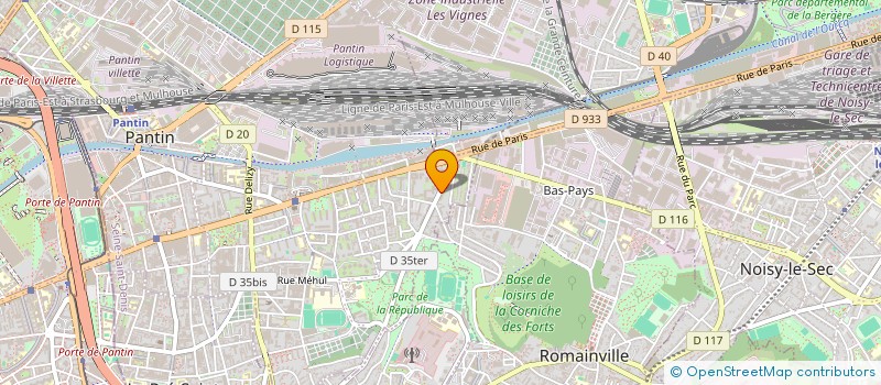 localisation de l'entreprise EPICERIE DE PANTIN  PANTIN