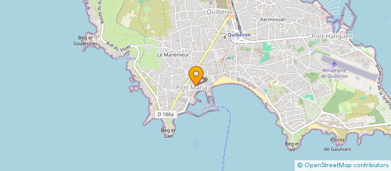 localisation de l'entreprise EPICERIE DE PORT-MARIA  QUIBERON