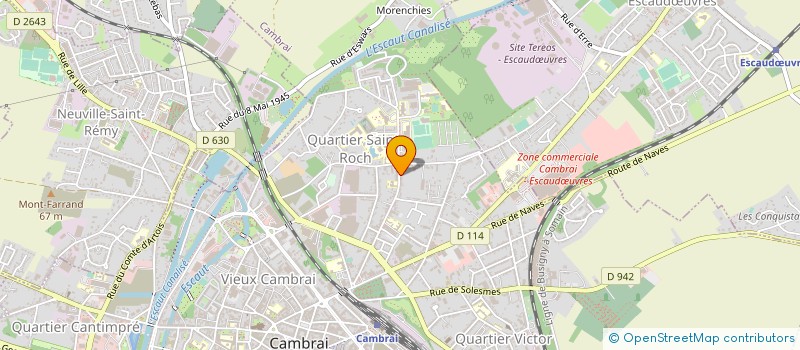 localisation de l'entreprise EPICERIE DE SAINT ROCH à CAMBRAI